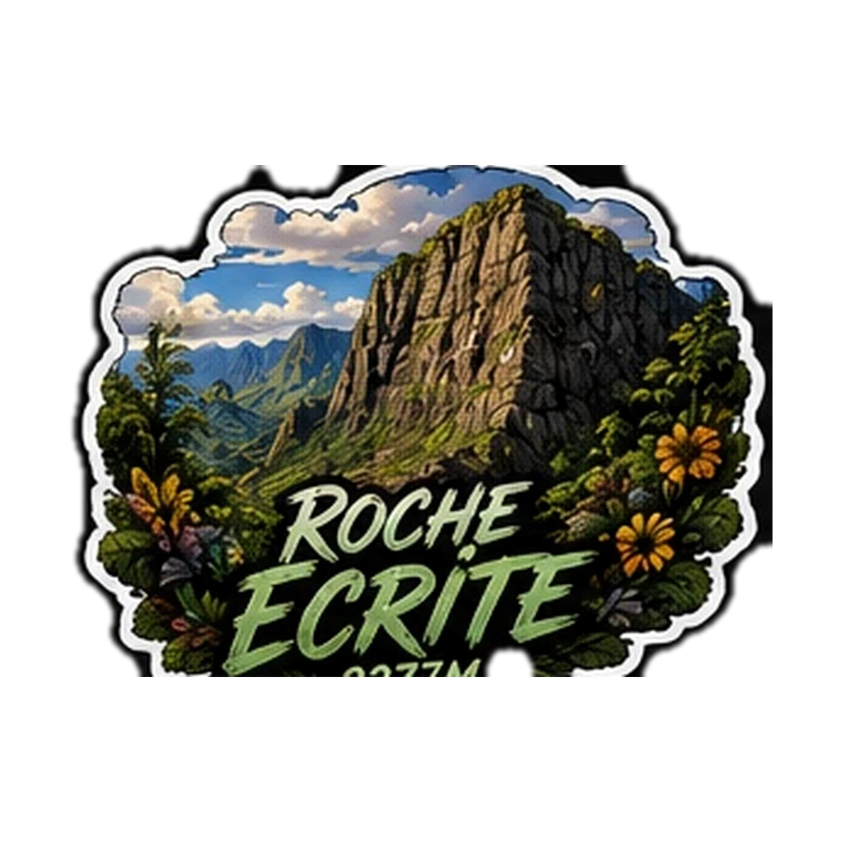 Sticker Montagne 974 — Roche Ecrite