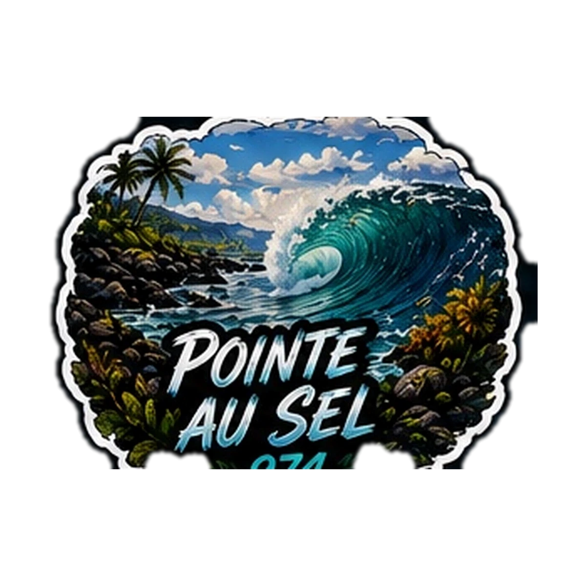 Sticker Surf 974 — Pointe Au Sel