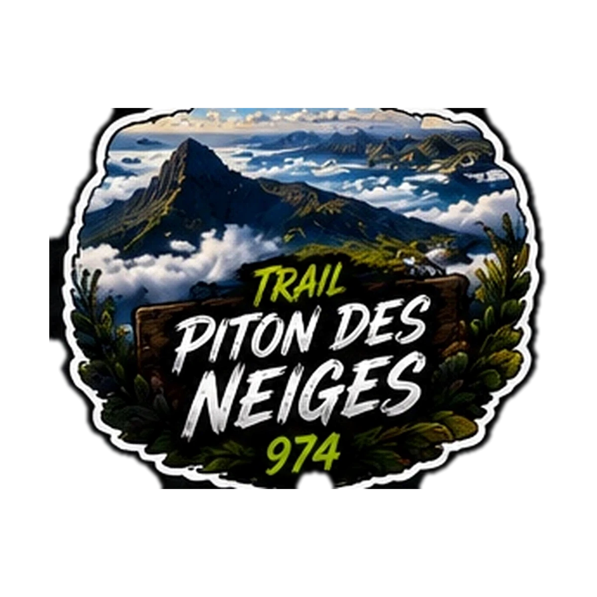 Sticker Trail 974 — Trail Piton Des Neiges