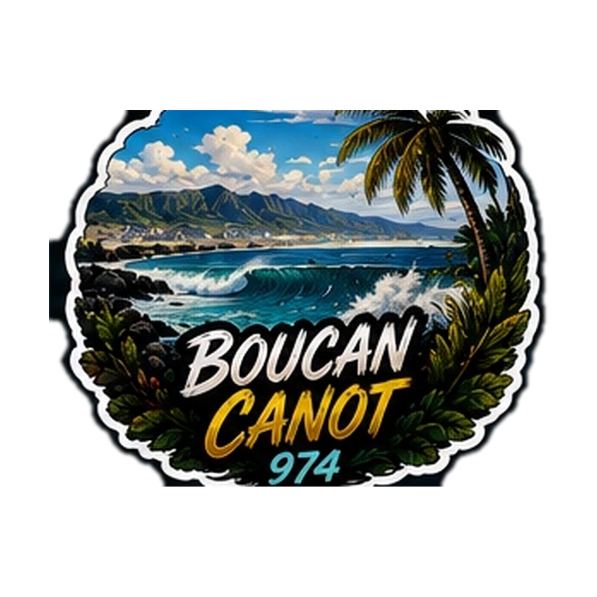 Sticker Surf 974 — Boucan Canot
