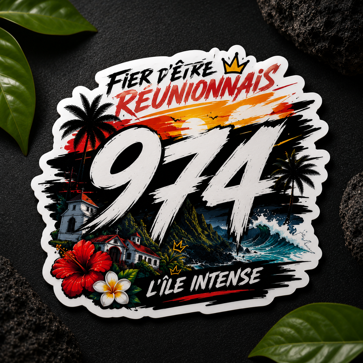 Sticker Fier d’être Réunionnais
