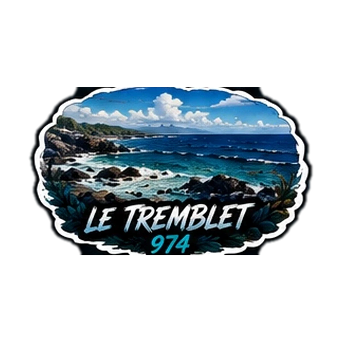 Sticker Pêche 974 — Le Tremblet