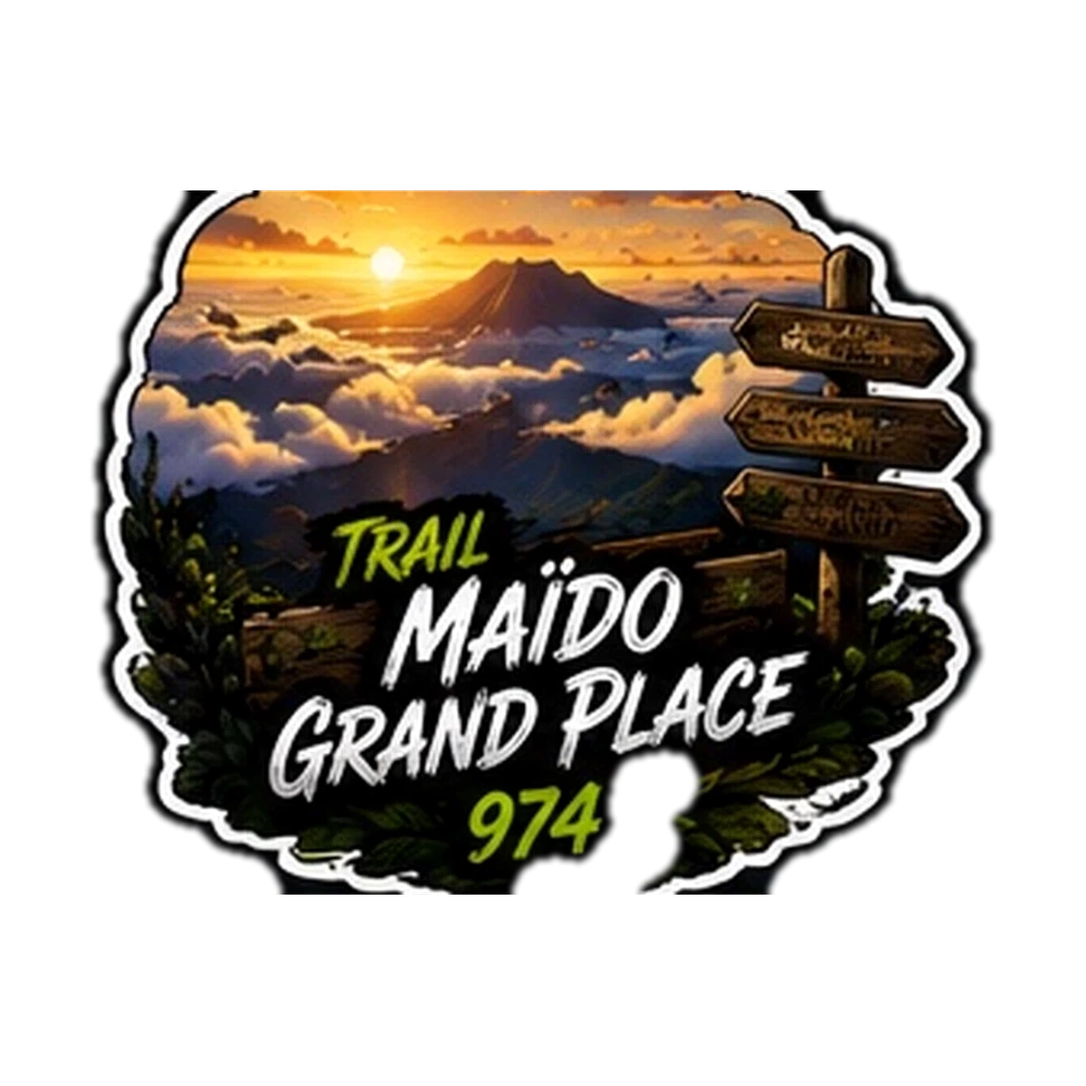 Sticker Trail 974 — Trail Maido Grand Place
