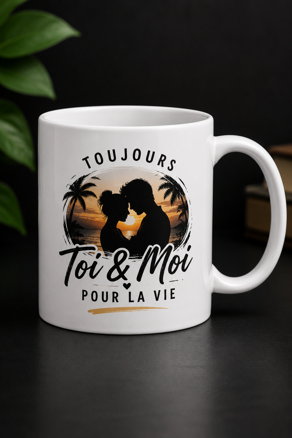 Mug couple Toi et Moi pour la vie