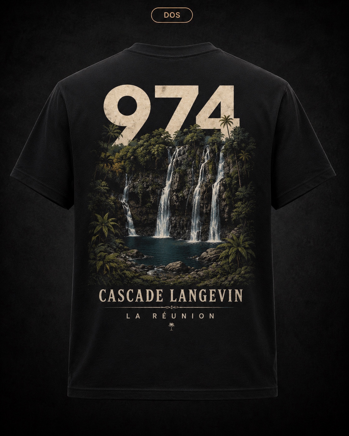 T-shirt 974 Cascade Langevin dos