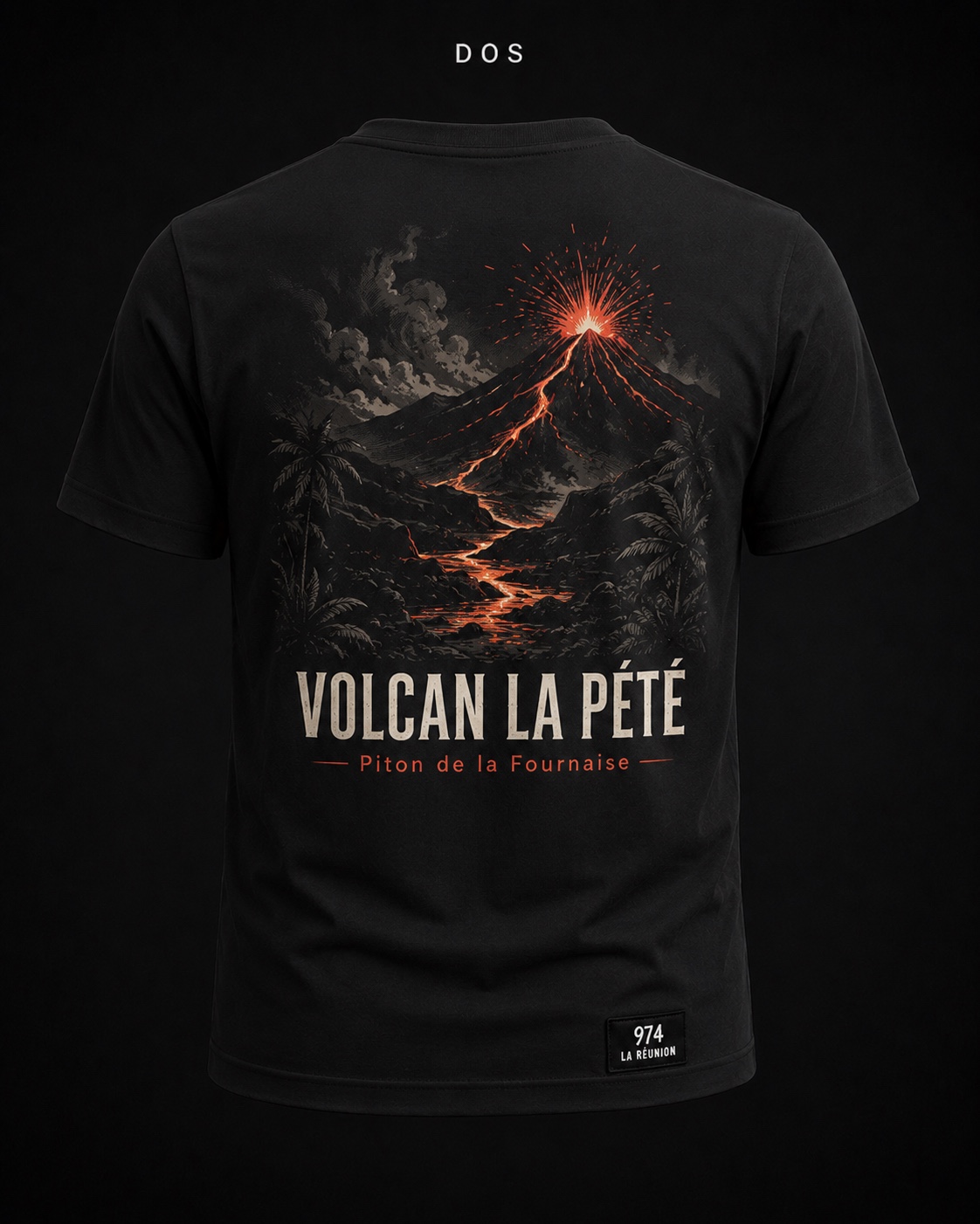T-shirt Volcan La Pété dos