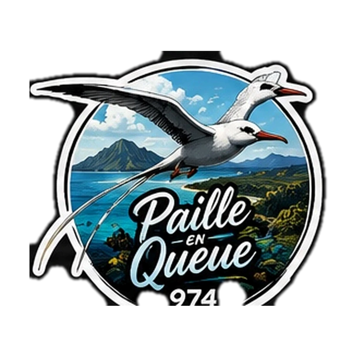 Sticker 974 Vibes — Paille En Queue