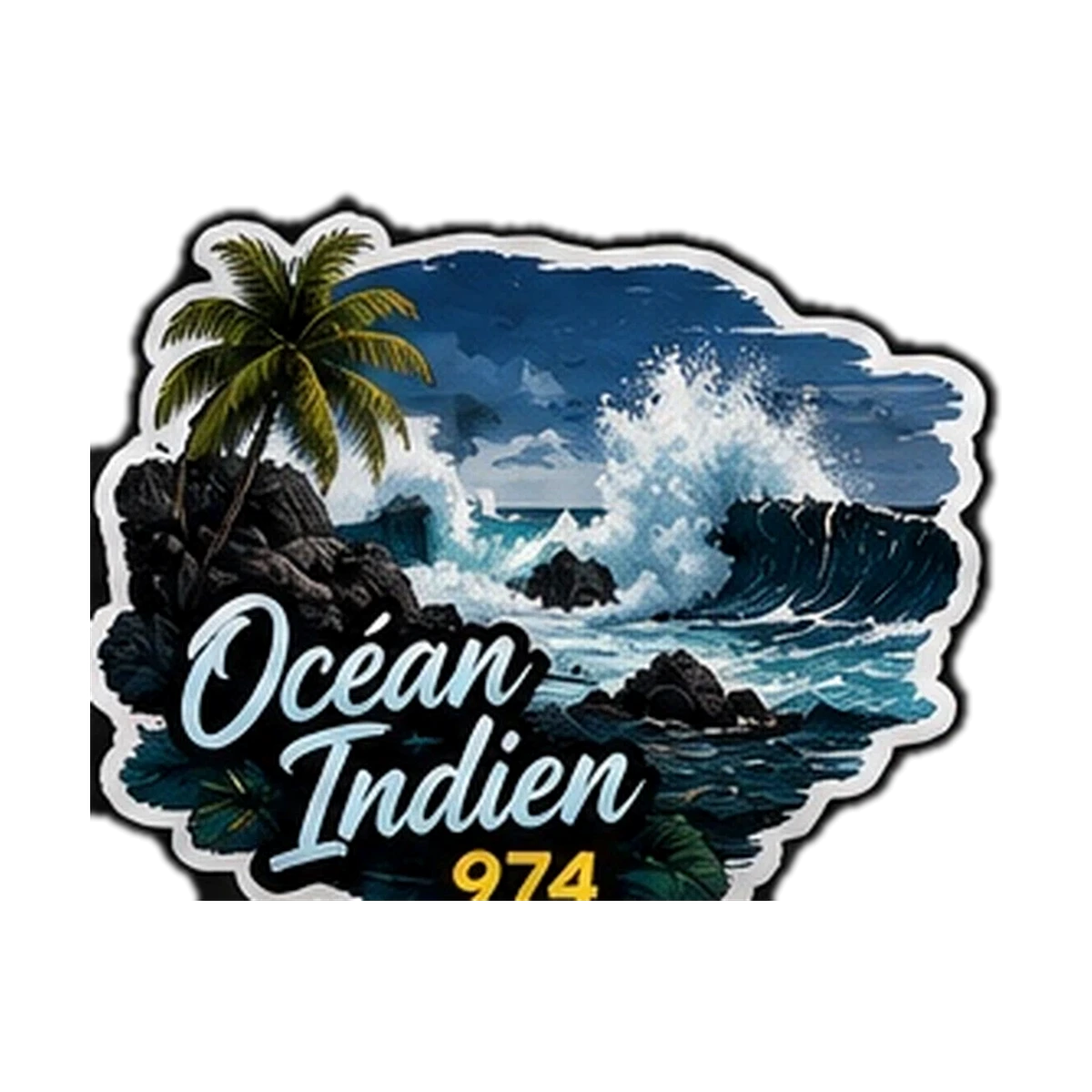 Sticker 974 Vibes — Ocean Indien