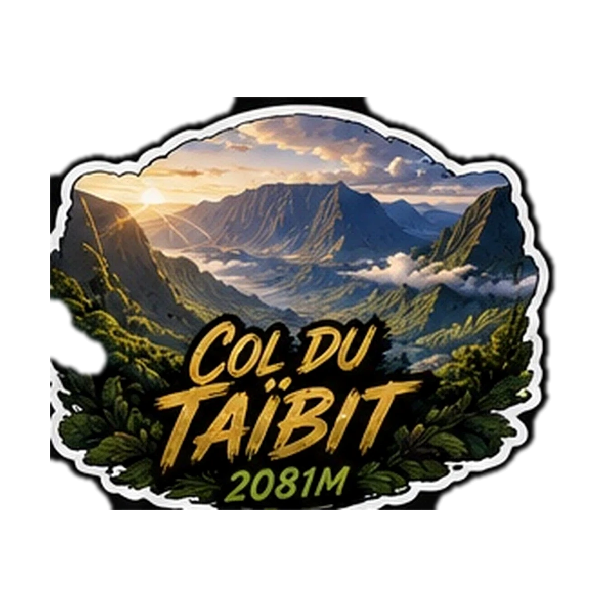 Sticker Montagne 974 — Col Du Taibit