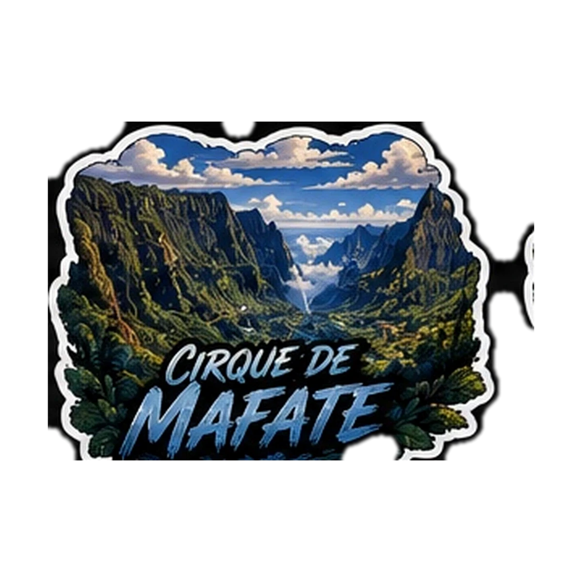 Sticker Montagne 974 — Cirque De Mafate