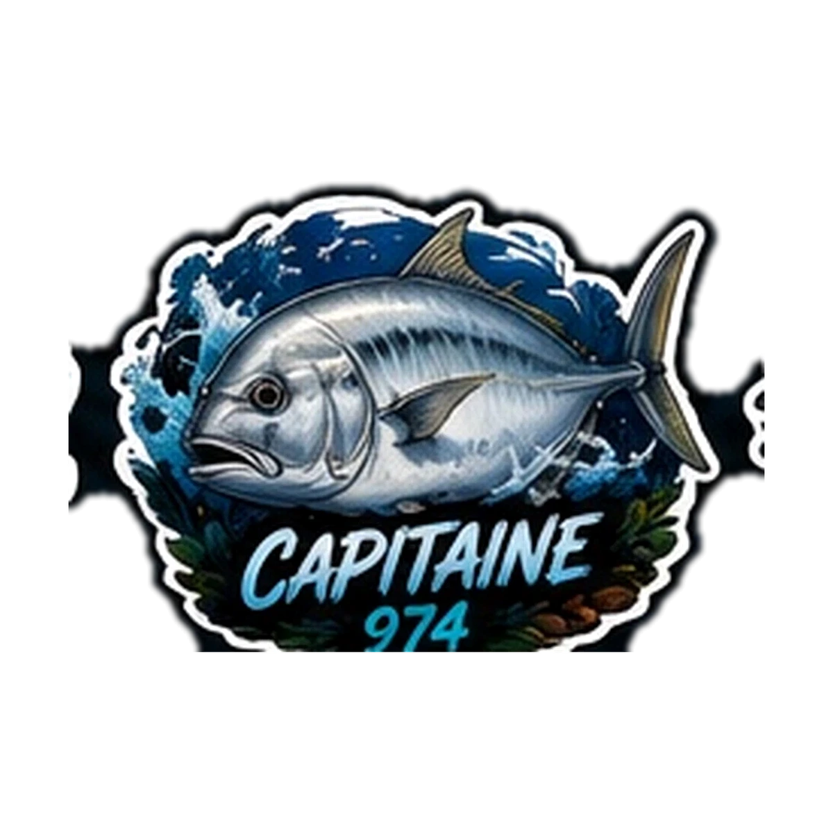 Sticker Pêche 974 — Capitaine