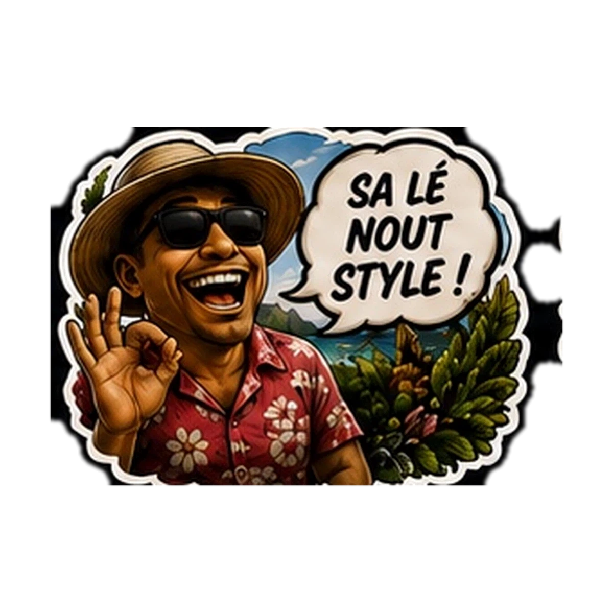 Sticker Humour 974 — Nout Style