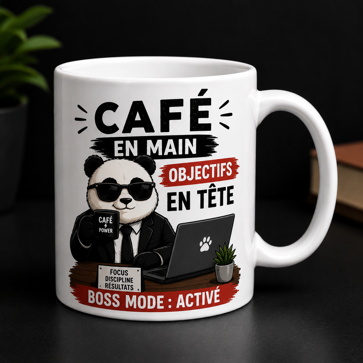 Mug café objectifs boss mode