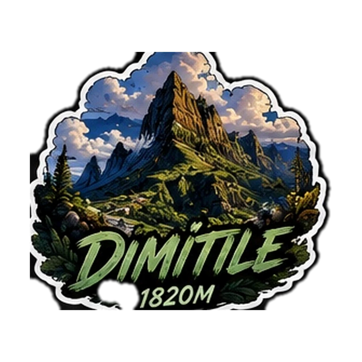 Sticker Montagne 974 — Dimitile