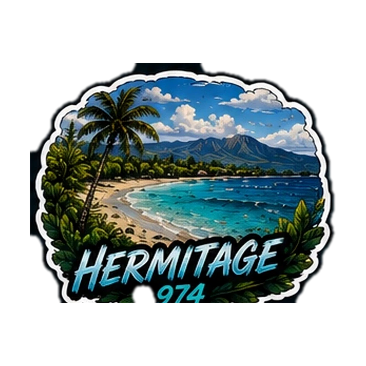 Sticker Surf 974 — Hermitage