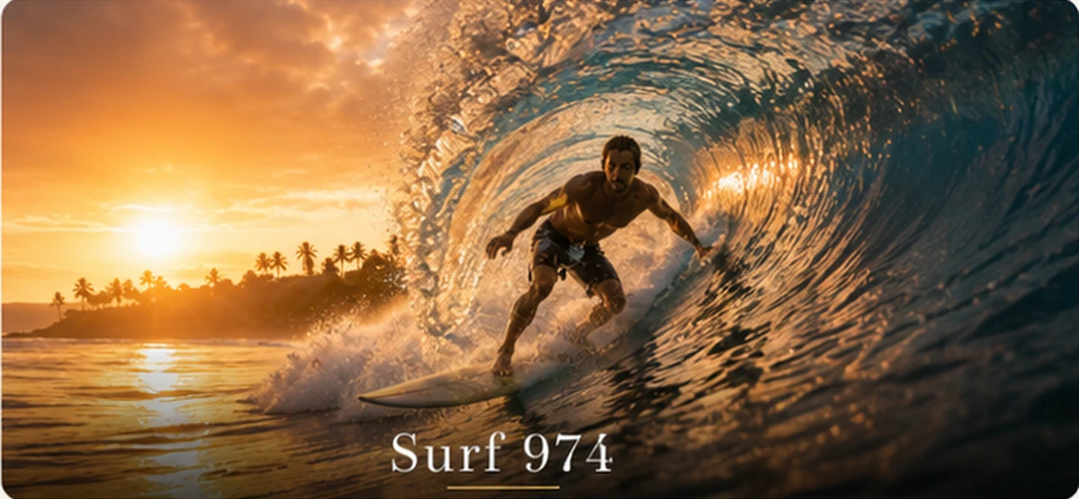 Collection Surf 974 - vague tropicale Réunion