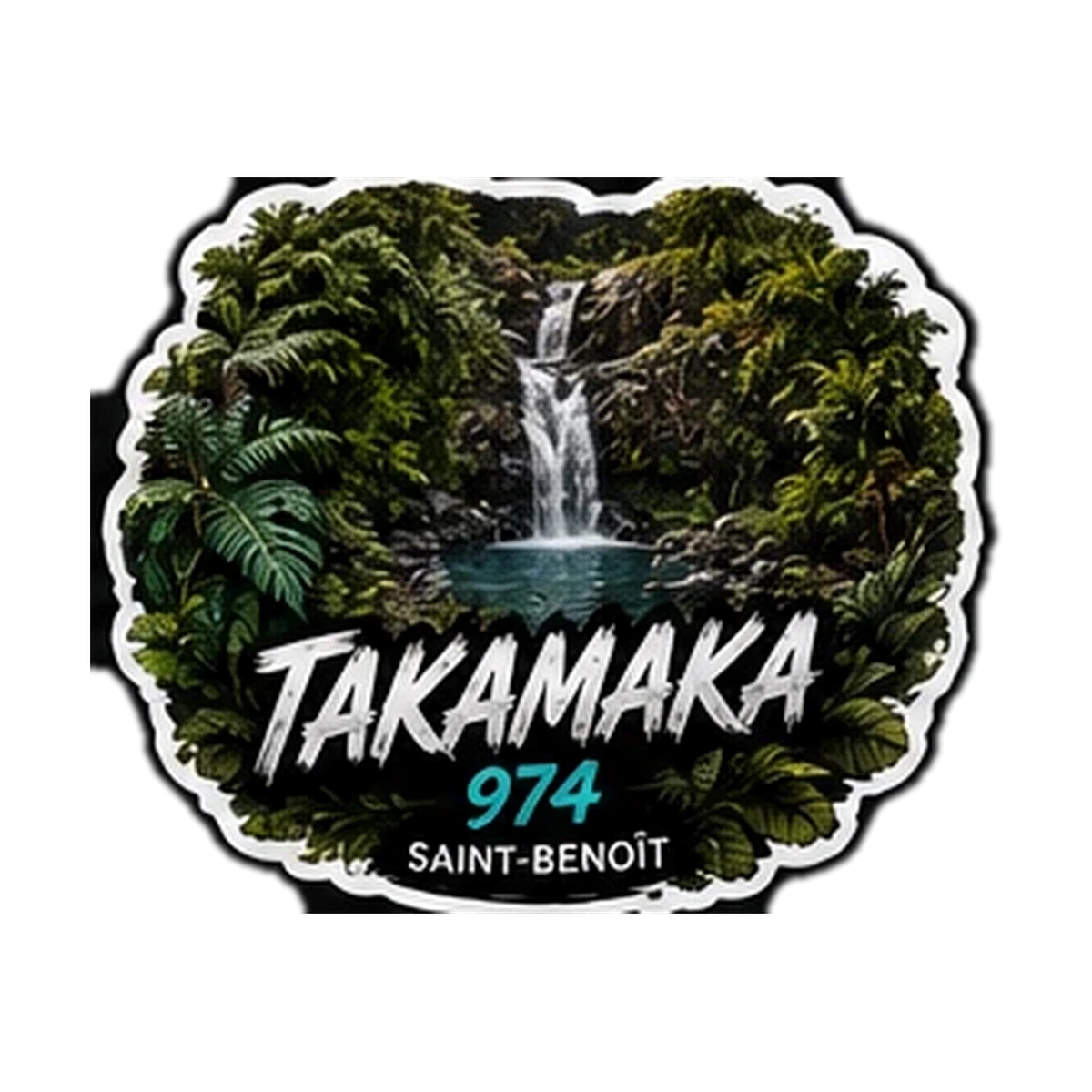 Sticker Cascade 974 — Cascade Takamaka