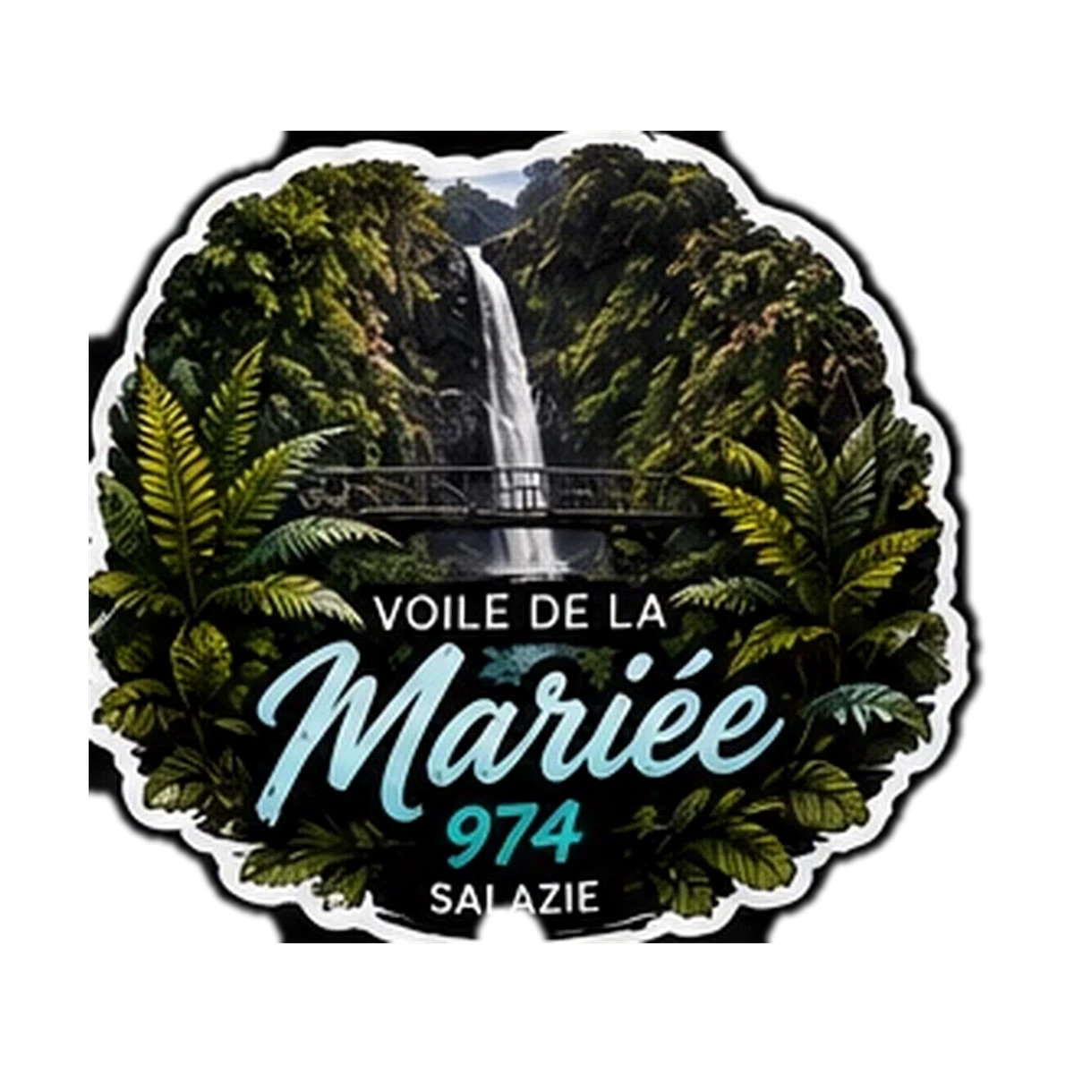 Sticker Cascade 974 — Voile De La Mariee