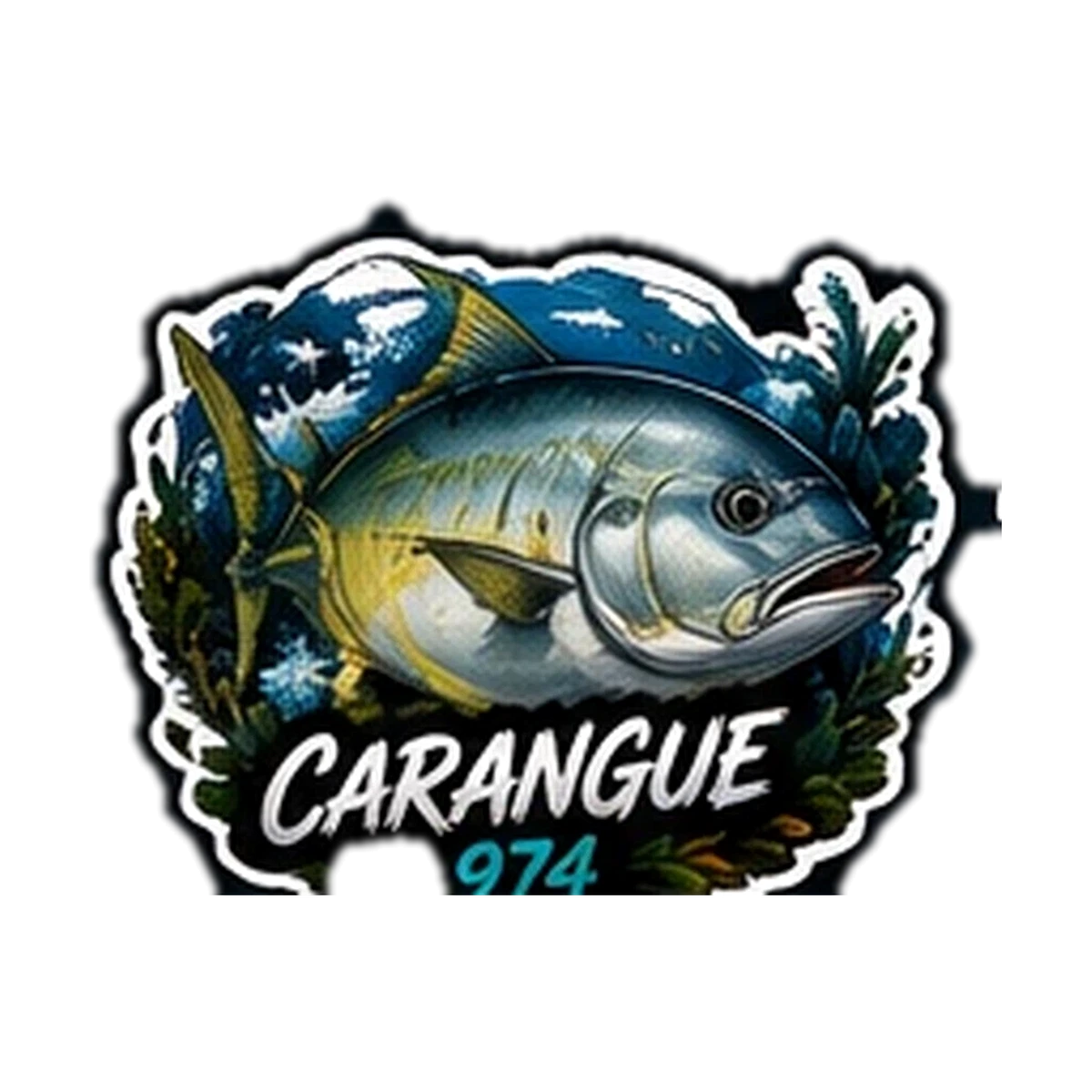 Sticker Pêche 974 — Carangue