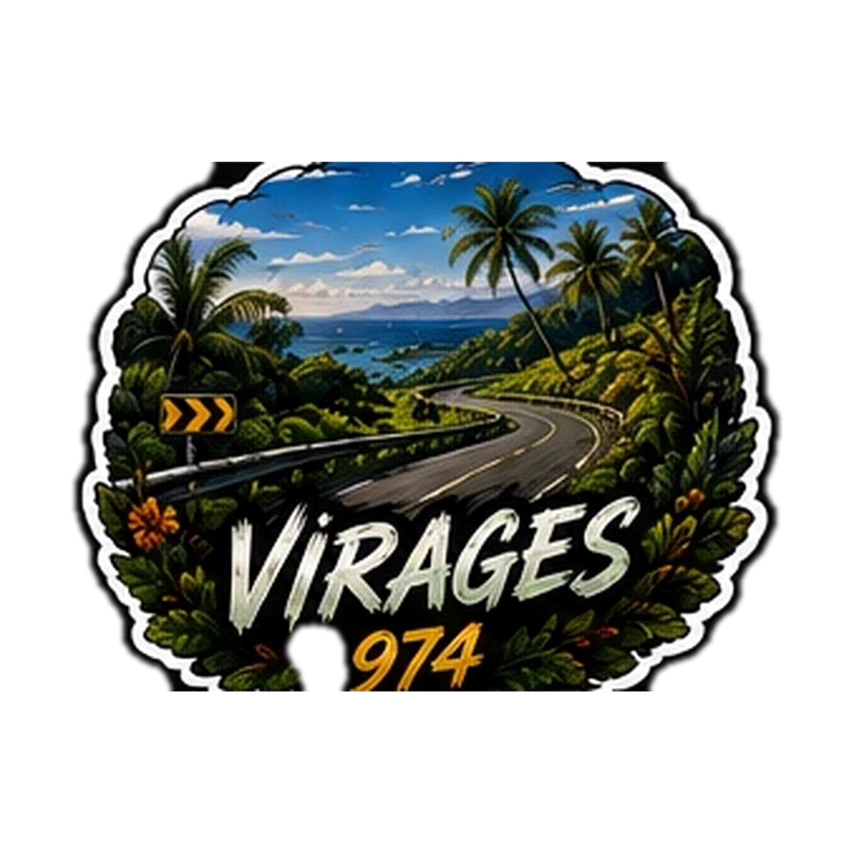 Sticker Auto / Moto 974 — Virages