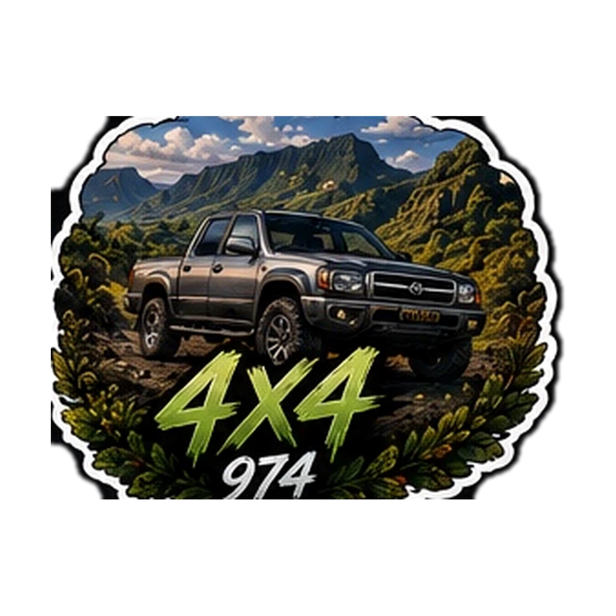 Sticker Auto / Moto 974 — 4x4