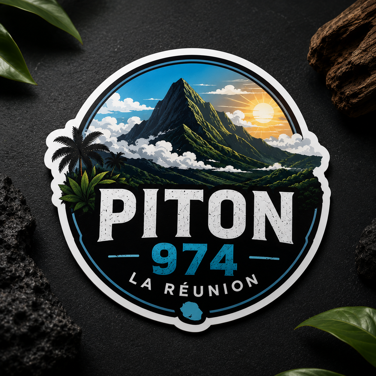 Sticker Piton 974 La Réunion