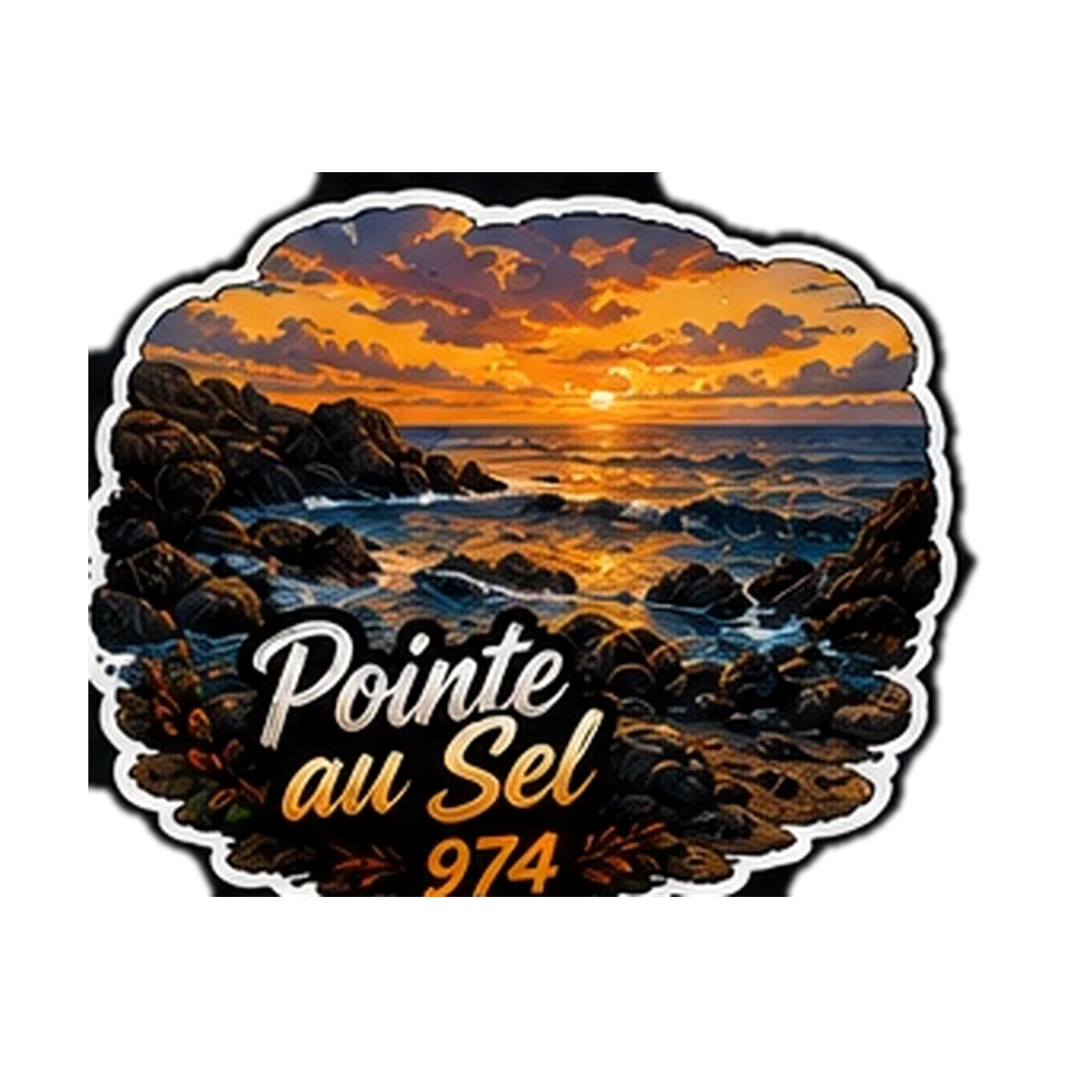 Sticker Plage 974 — Pointe Au Sel