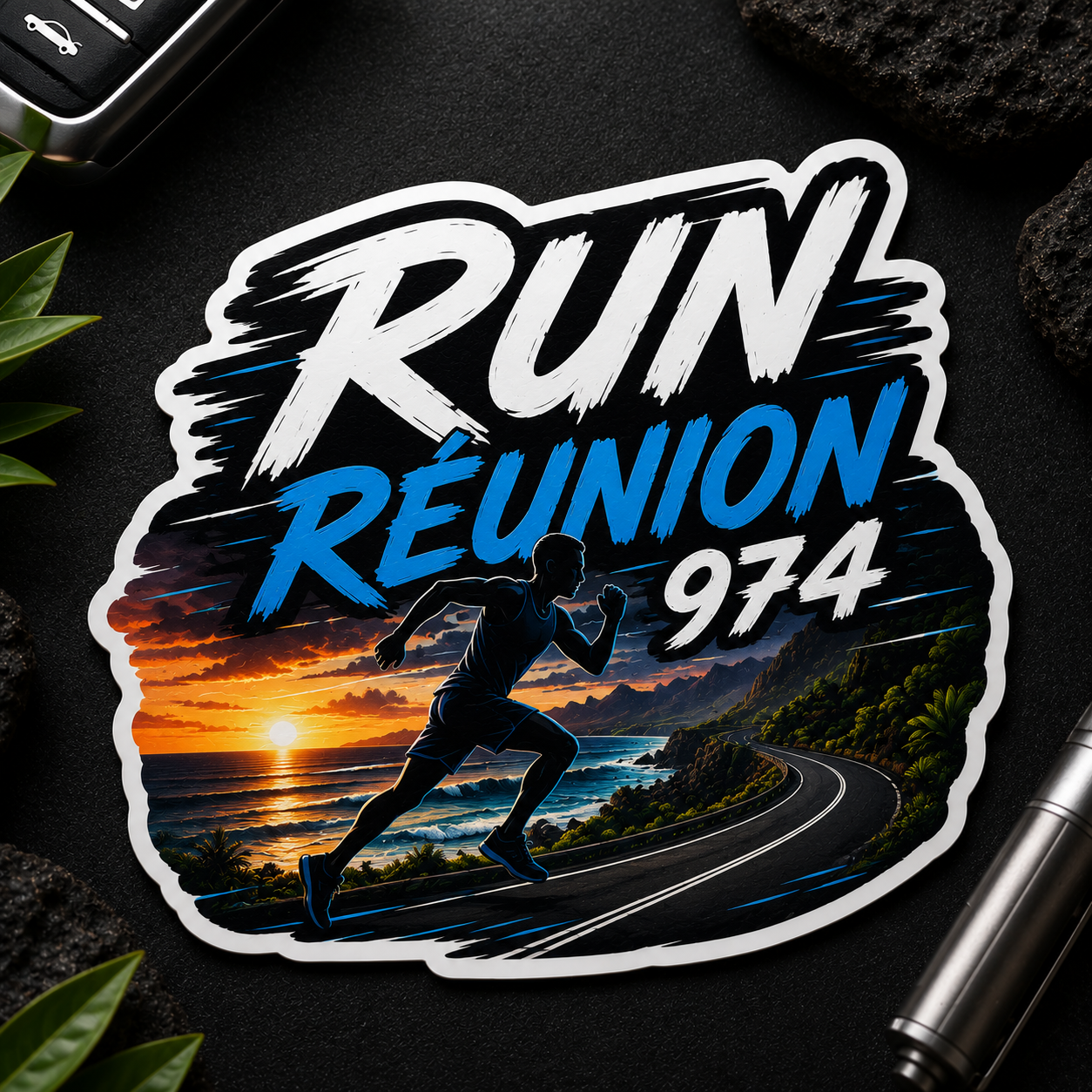 Sticker Run Réunion 974