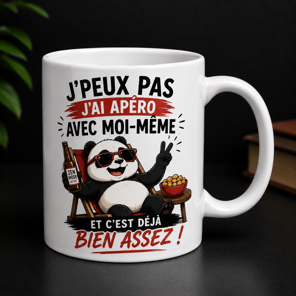 Mug drôle apéro avec moi-même