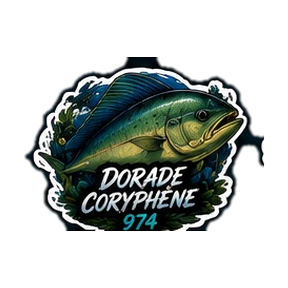 Sticker Pêche 974 — Dorade Coryphene