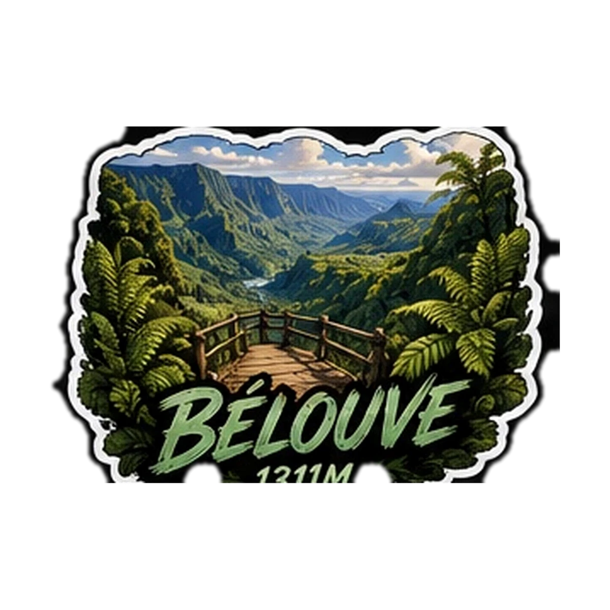 Sticker Montagne 974 — Belouve