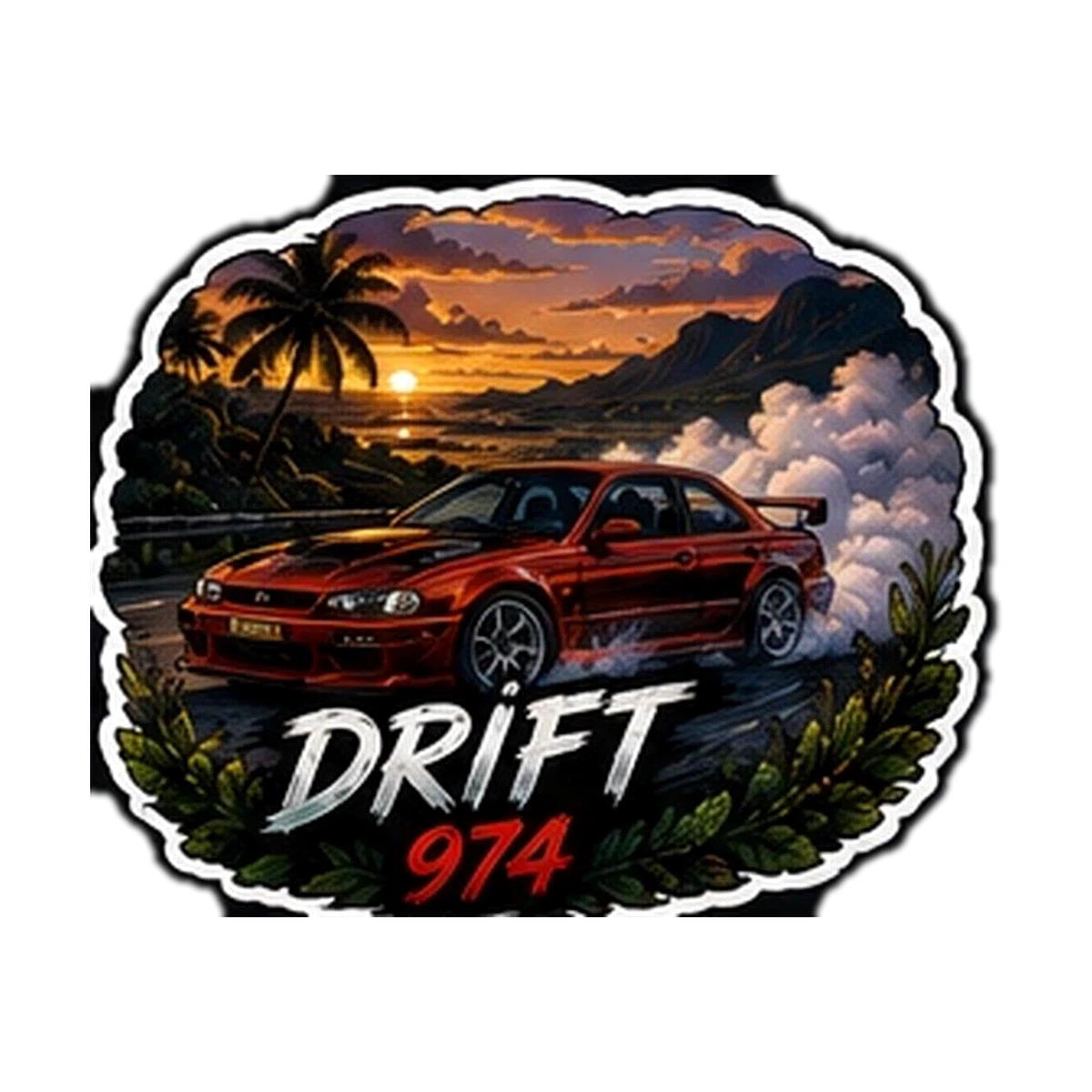 Sticker Auto / Moto 974 — Drift