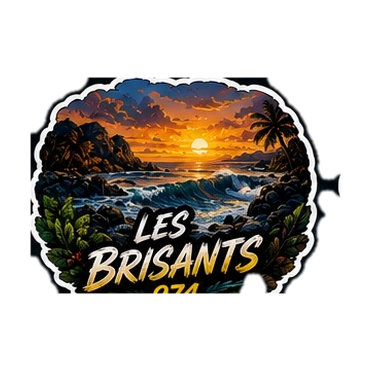 Sticker Surf 974 — Les Brisants