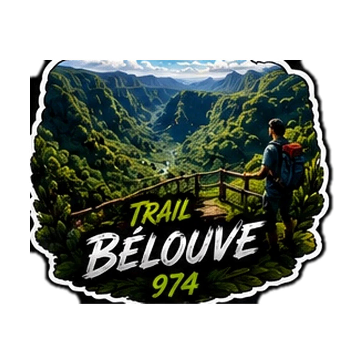 Sticker Trail 974 — Trail Belouve