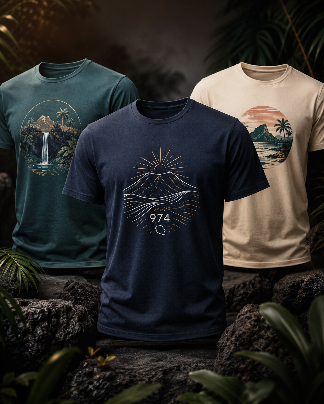 T-shirt 974 de la boutique VERTEX