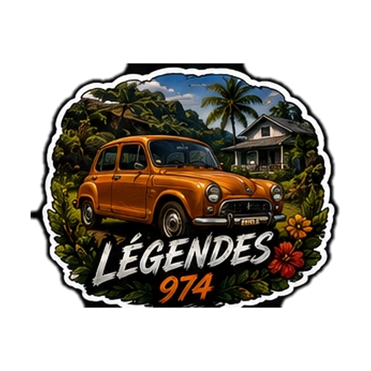 Sticker Auto / Moto 974 — Legendes
