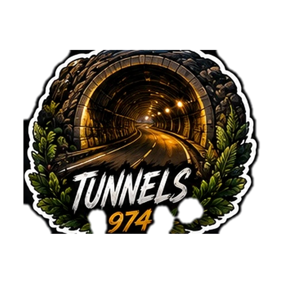 Sticker Auto / Moto 974 — Tunnels