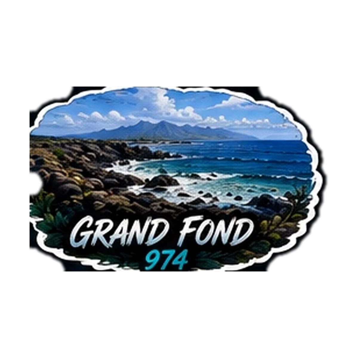 Sticker Pêche 974 — Grand Fond