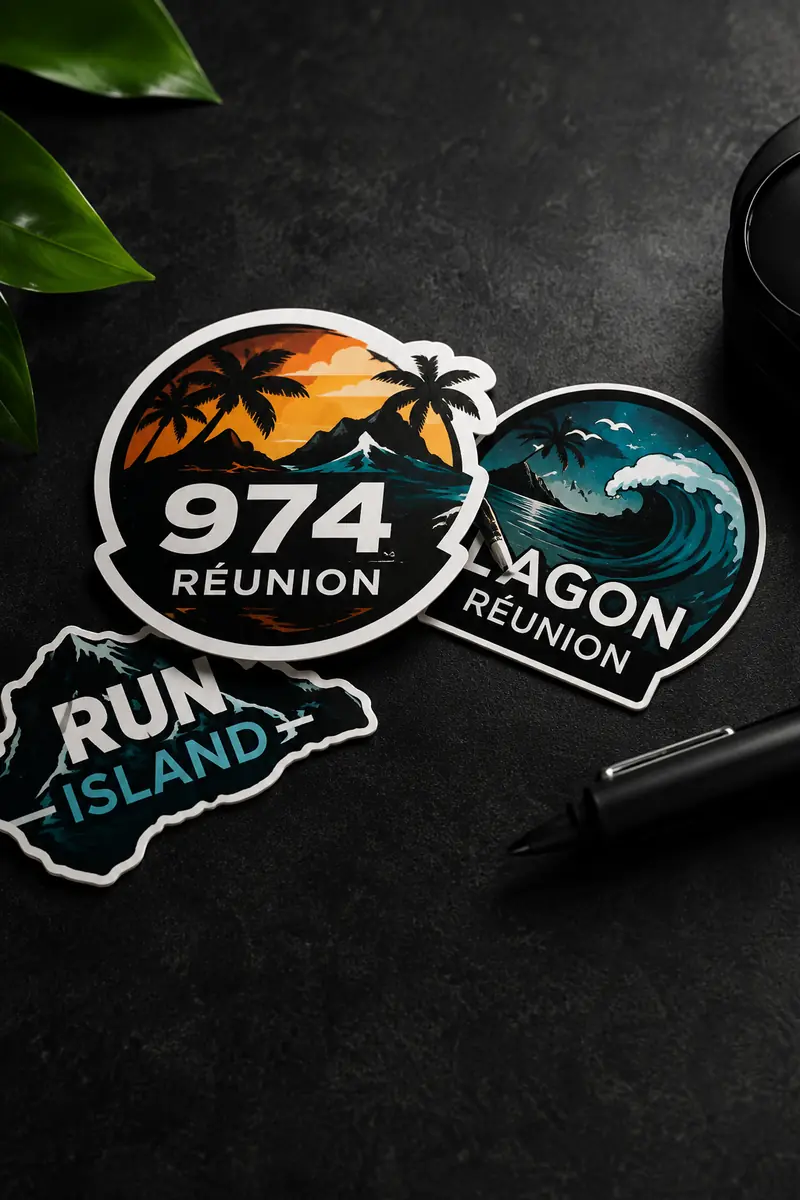 Sticker personnalisable VERTEX Réunion